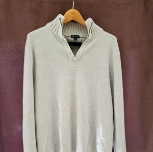 J crew organic cotton half  zip sweater